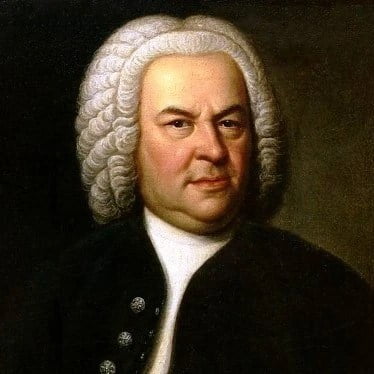 Baroque portrait of Johann Sebastian Bach.