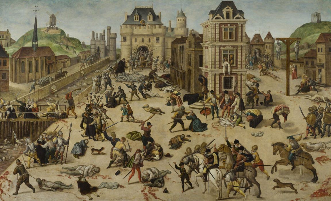 Massacre in a city's square.