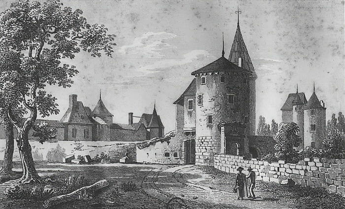 View of Montaigne's tower, where he wrote his Essays.