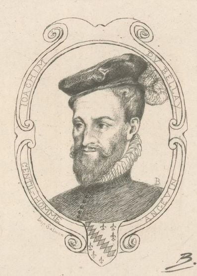 A portrait of Joachim du Bellay from a frontispiece.